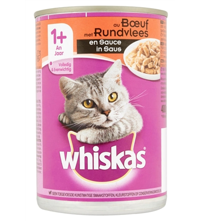 Whiskas Blik Adult Rund In Saus