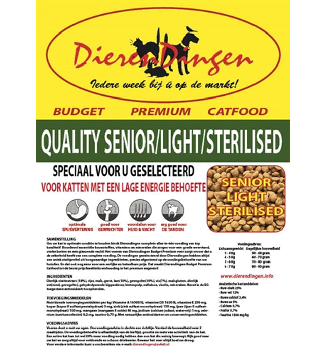 Budget Premium Catfood Quality Senior / Light / Sterilised