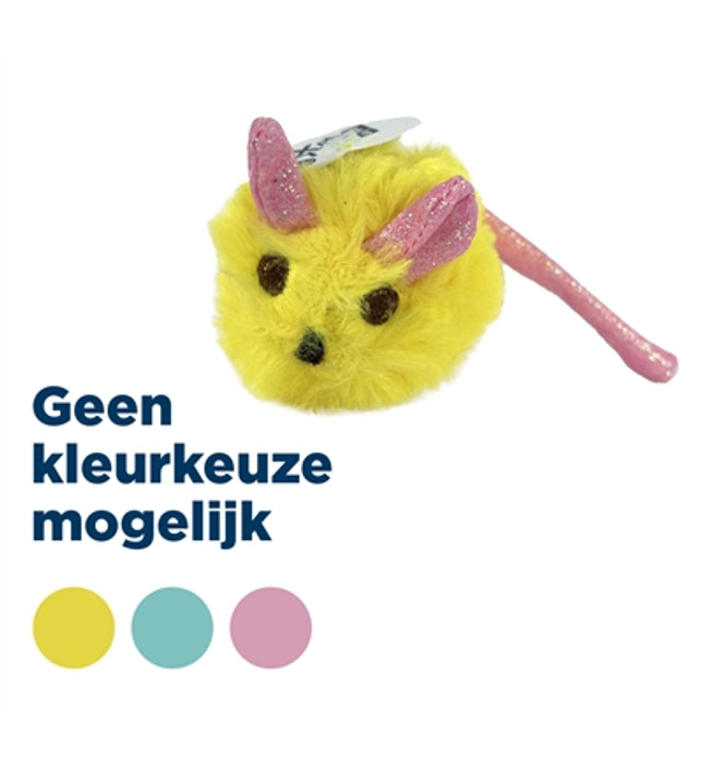 Fofos Pluche Muis Met Glitterstaart