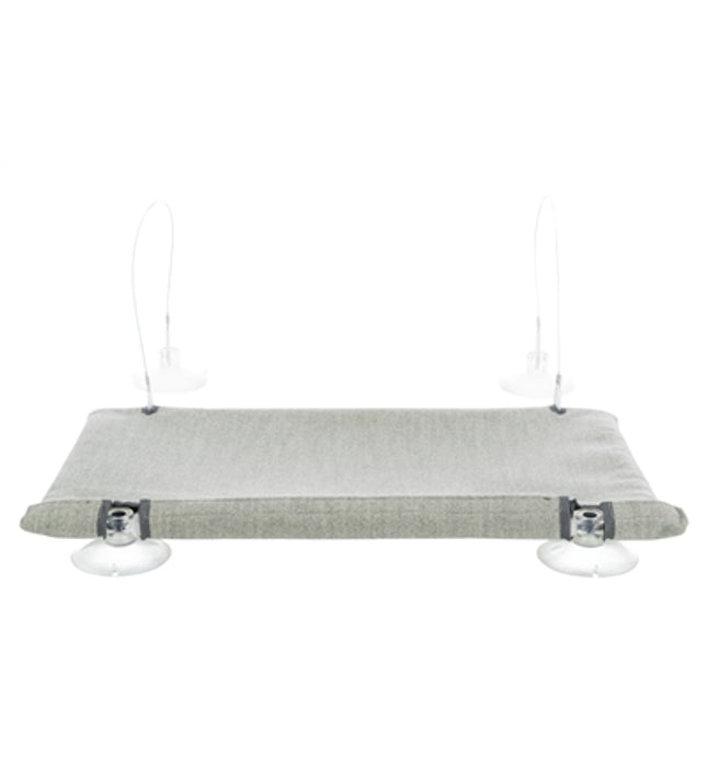Trixie Kattenmand Hangmat Raam Velours Grijs