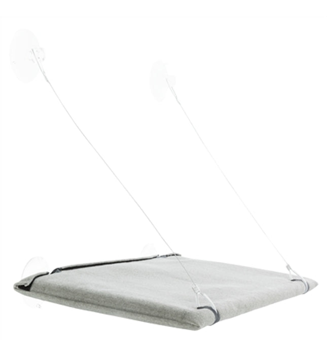 Trixie Kattenmand Hangmat Raam Velours Grijs