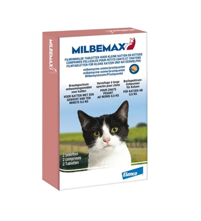 Milbemax Tablet Ontworming Kleine Kat / Kitten 2Tbl