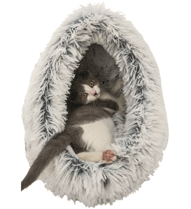 Trixie Kattenmand Iglo Harvey Grijs / Wit-Zwart