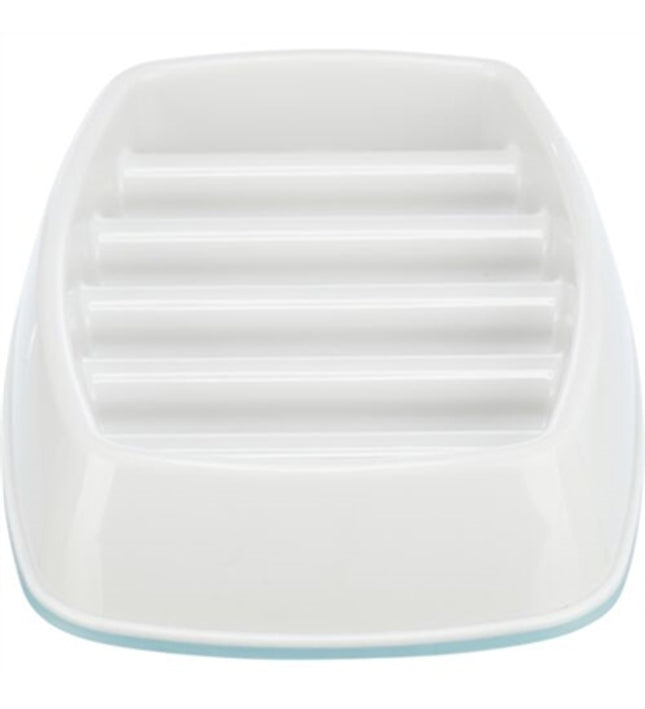 Trixie Voerbak Slowfeeding Kunststof / Tpr Grijs