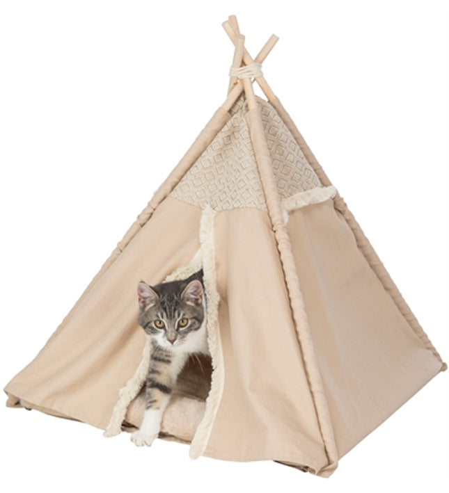 Trixie Kattenmand Tipi Boho Beige