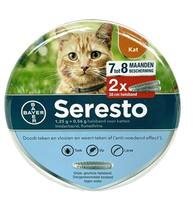 Bayer Seresto Teken- En Vlooienband Kat