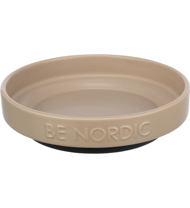Trixie Be Nordic Voerbak Kat Keramiek / Rubber Taupe