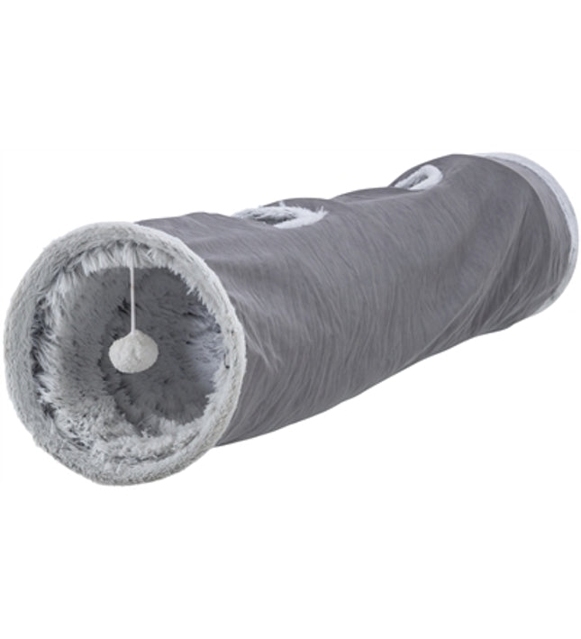 Trixie Katten Speeltunnel Harvey Velours / Pluche Grijs