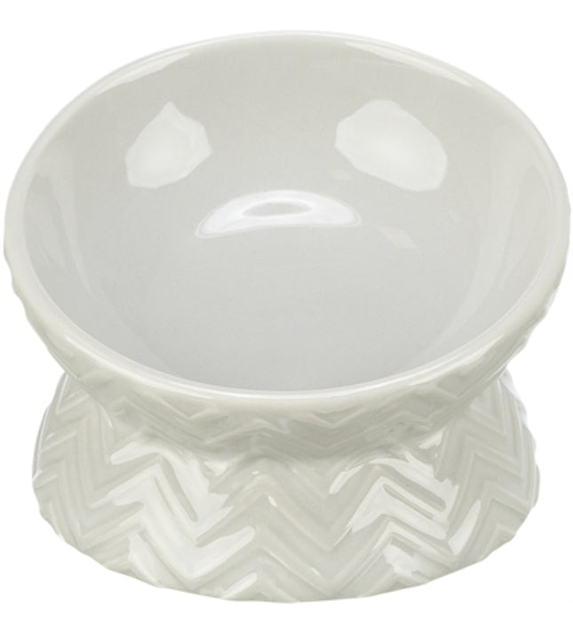 Trixie Verhoogde Voerbak / Waterbak Keramiek Licht Taupe