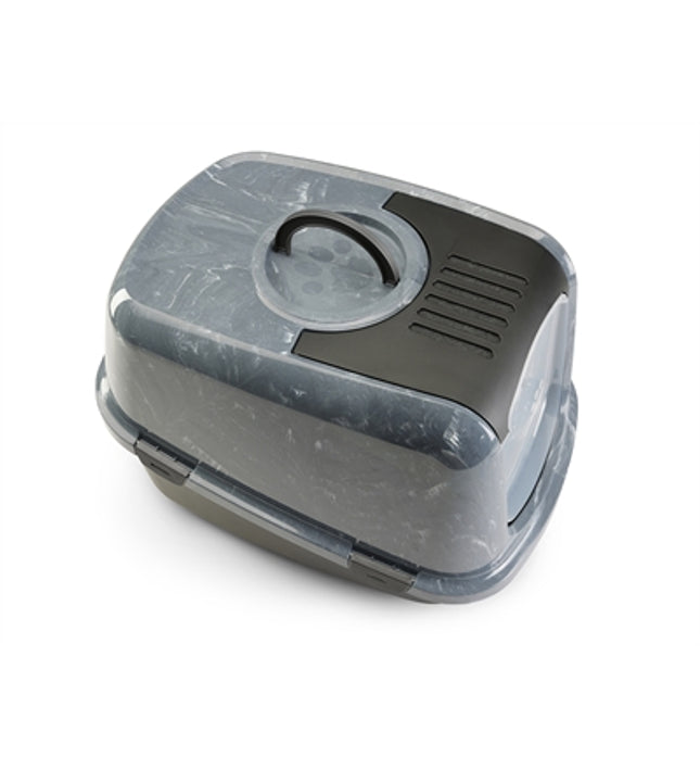 Savic Kattenbak Nestor Jumbo Marble Grijs / Zwart