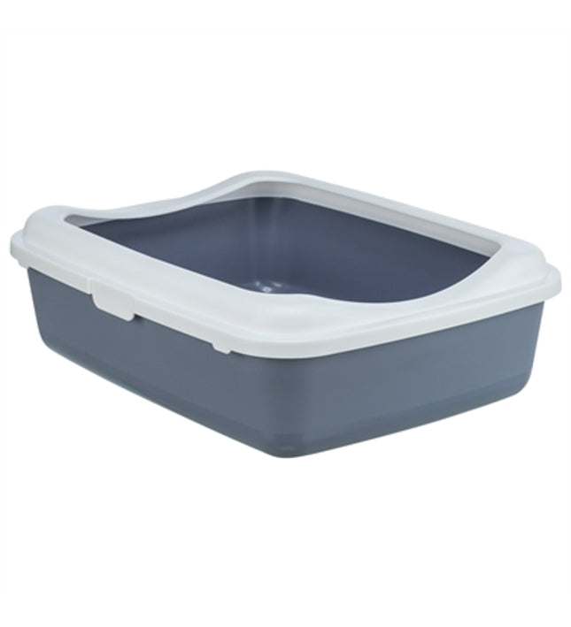 Trixie Kattenbak Classic Met Rand Paars / Wit