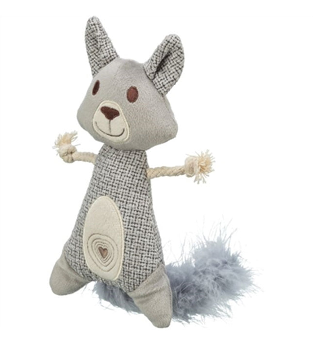 Trixie Wasbeer Xxl Pluche / Stof Met Veer Met Catnip