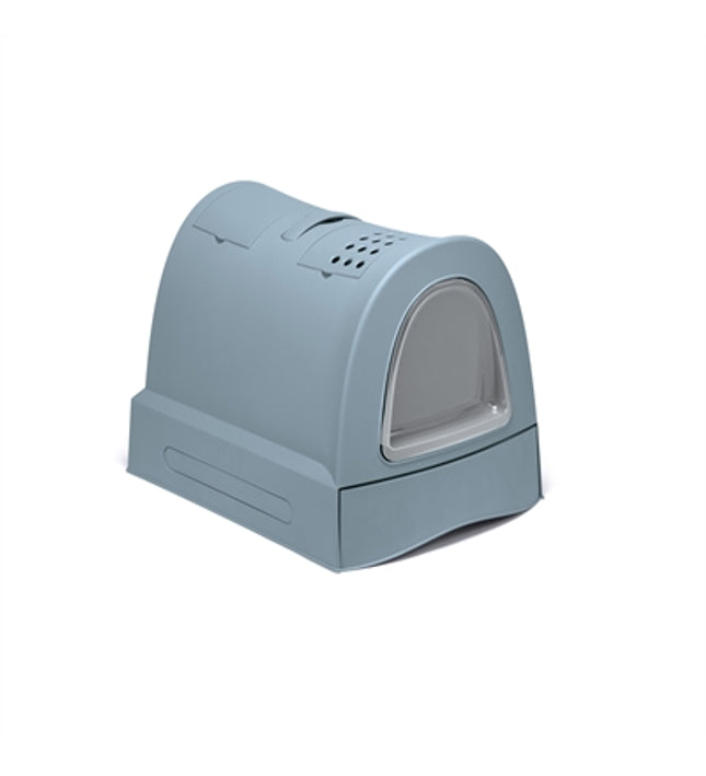 Imac Kattenbak Zuma 2Nd Life Met Schuiflade Avio Blauw