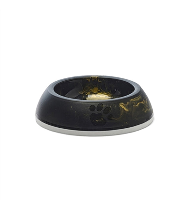 Savic Voerbak Kat Delice Marble Zwart / Goud