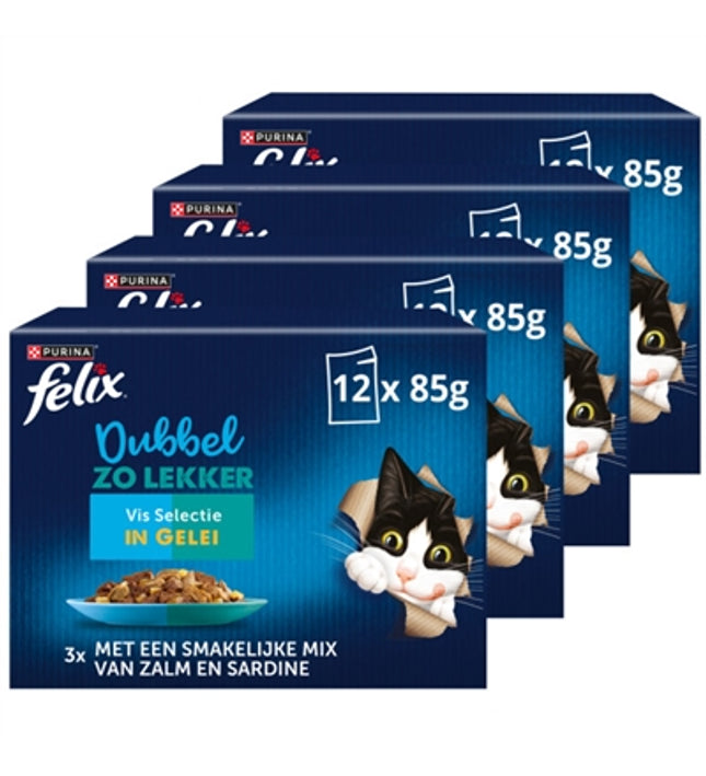 Felix Dubbel Zo Lekker Vis Selectie In Gelei