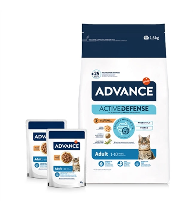 Advance Cat Adult Chicken / Rice + 2 Pouches Chicken