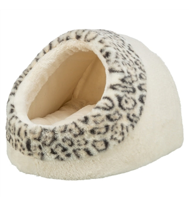Trixie Kattenmand Iglo Leo  Soft Pluche Creme / Panterprint