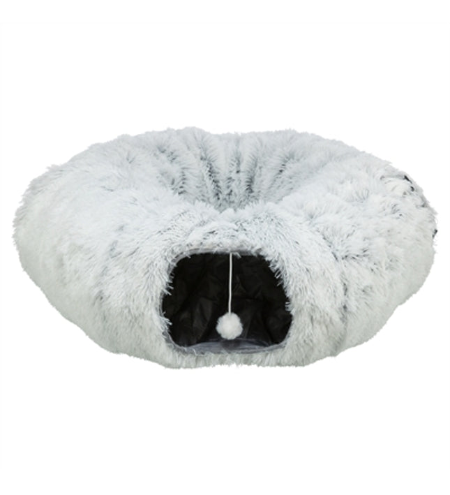 Trixie Harvey Pluche Speeltunnel / Donut Wit / Grijs
