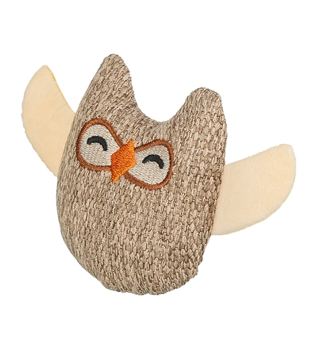 Trixie Uil Stof / Pluche Met Kattenkruid / Catnip Beige