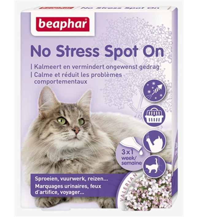 Beaphar No Stress Spot On Kalmeert En Stimuleert Goed Gedrag Kat